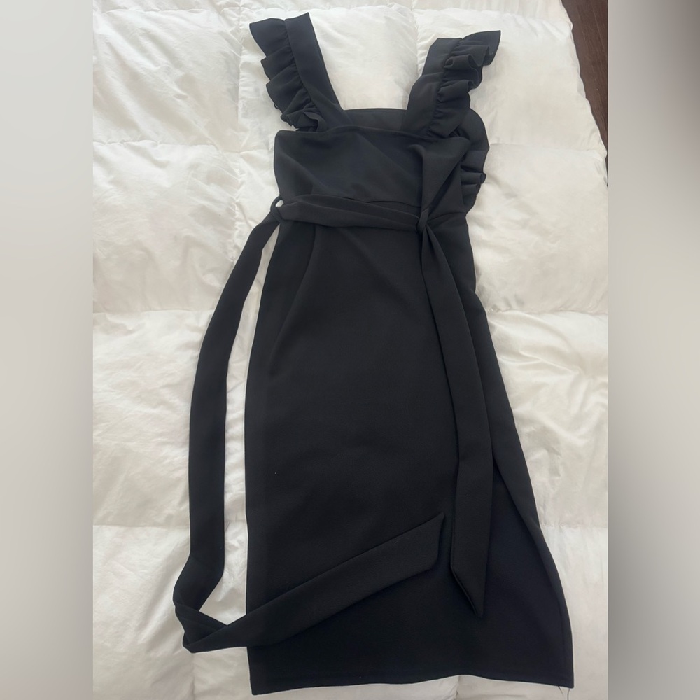Black Ruffled Dress - Picture 3 of 3